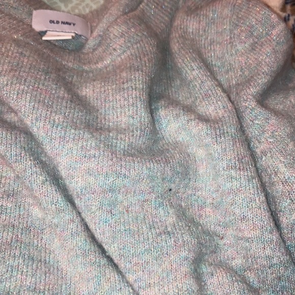 Old Navy Shimmer Iridescent Sparkle Sweater Size M - Picture 2 of 2